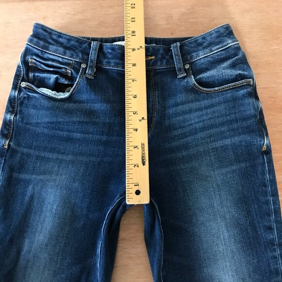 Azul by Moussy Skinny Jeans Women M Blue Mid Rise Medium Wash Stretch Preppy - Picture 8 of 12